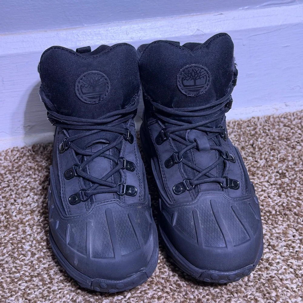 Timberland Junior Converge Waterproof Boots Black TB0A63GD Size 4 US - Picture 2 of 7